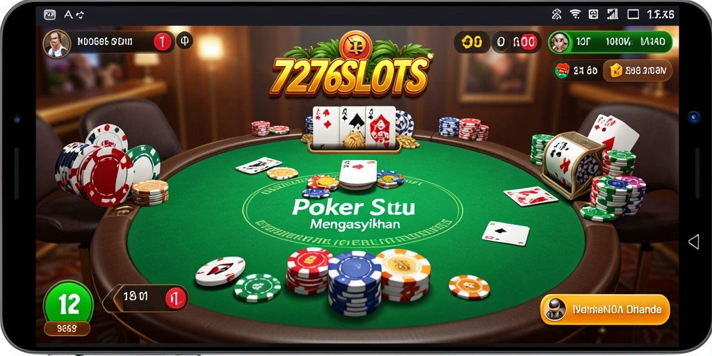 Tampilan gameplay Poker 7276SLOTS yang menarik dan menyenangkan.