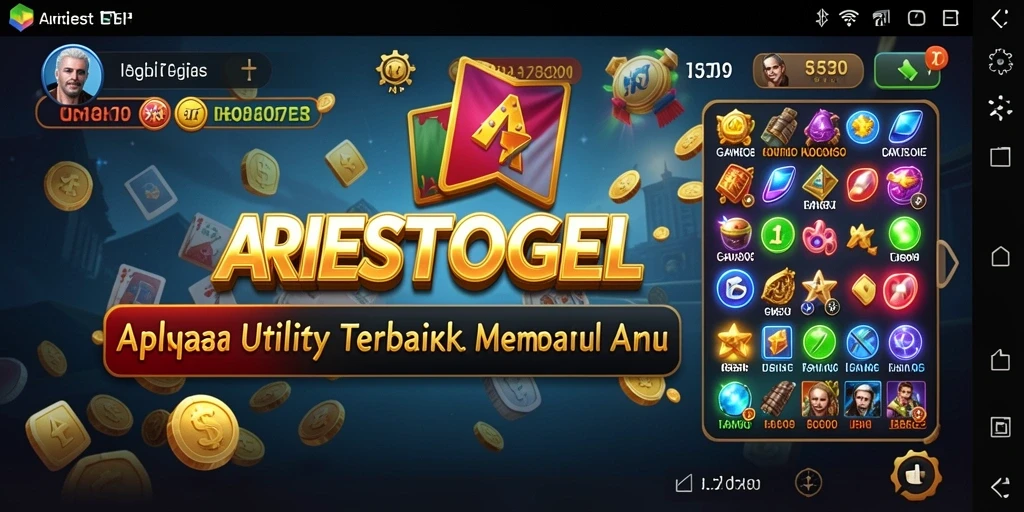 Tampilan antarmuka pengguna ARIESTOGEL yang menarik dan mudah digunakan.