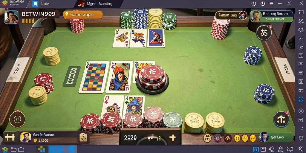 Tampilan gameplay Gaple yang menarik dan interaktif.