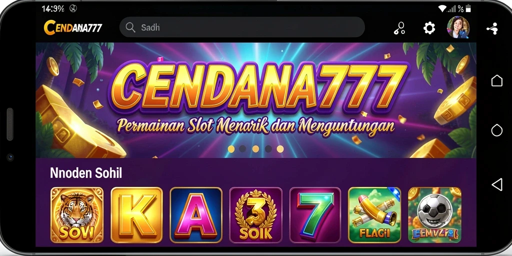 Tampilan gameplay Slot CENDANA777 yang mengasyikkan.