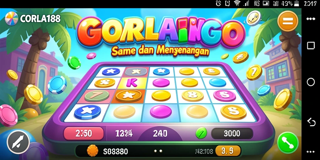 Screenshot gameplay CORLA188 menunjukkan suasana permainan Bingo yang seru.
