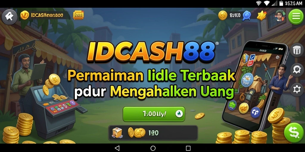 Tampilan gameplay menarik IDCASH88 dengan mekanisme Idle yang sederhana.
