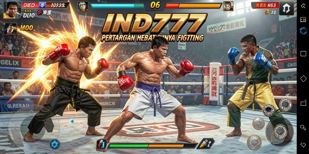Tampilan dinamis dari gameplay Fighting dalam IND777 yang mendebarkan.