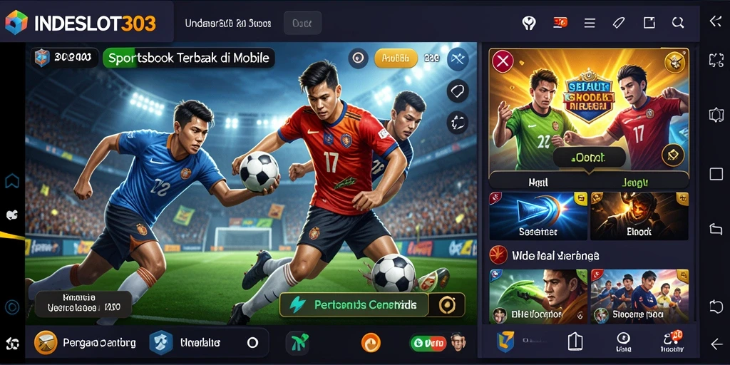 Tampilan menarik dari gameplay Sportsbook INDESLOT303.