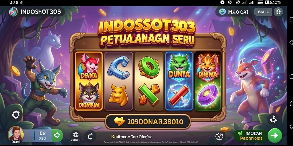 Screenshot gameplay INDOSLOT303 menunjukkan petualangan seru dan grafis yang menawan.