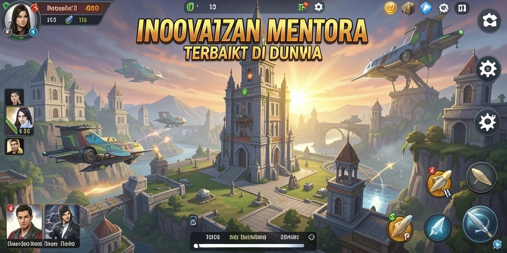 Gameplay menara pertahanan yang seru dan menantang.