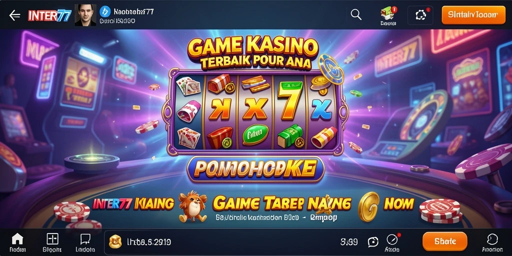 Screenshot dari gameplay Kasino yang mendebarkan di INTER77.