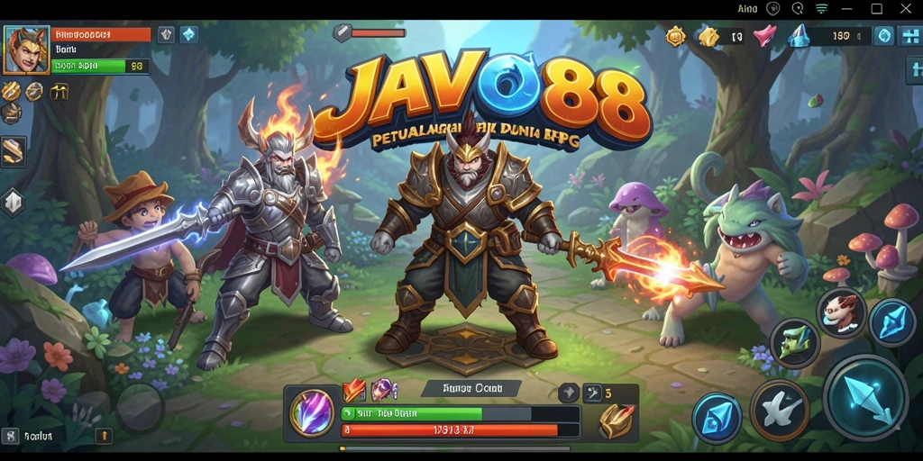 Gameplay JAVO88 yang penuh tantangan dan petualangan seru.