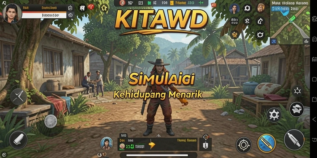 Tampilan gameplay yang menakjubkan dalam KITAWD.