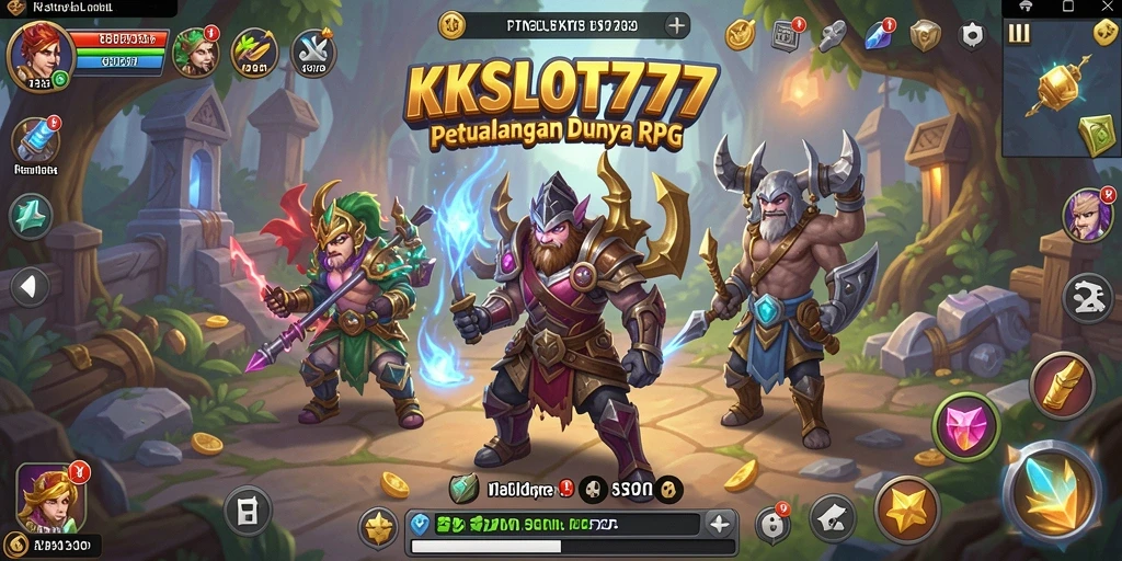 Screenshot KKSLOT777 menampilkan aksi seru dalam gameplay RPG yang mendebarkan.