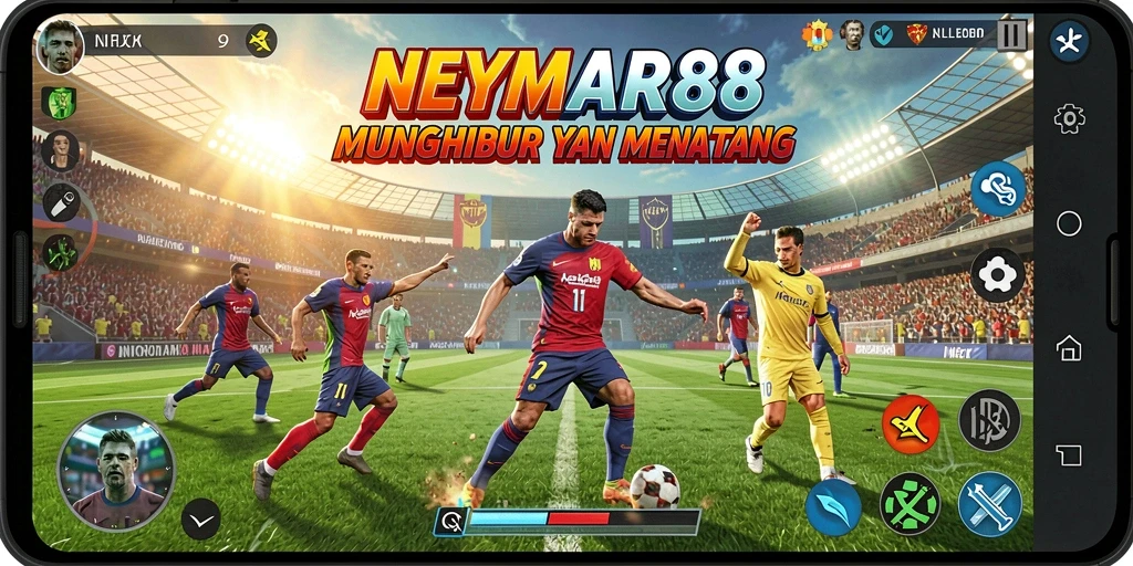 Screenshot gameplay NEYMAR88 dengan aksi seru dan menantang.
