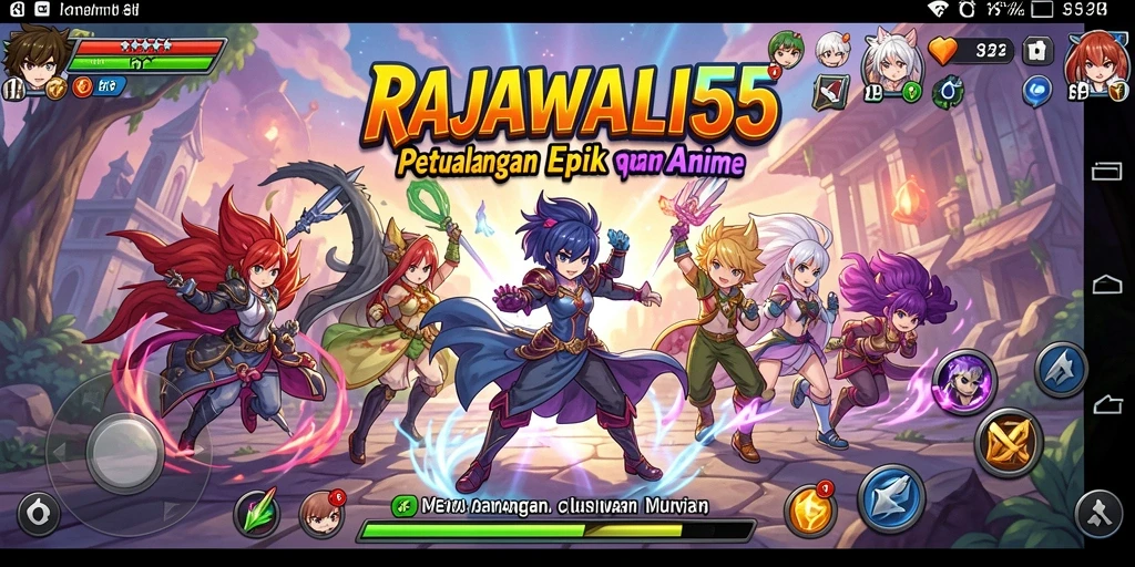 Tangkapan layar <strong>RAJAWALI55</strong> menampilkan aksi seru dan karakter anime yang menawan.