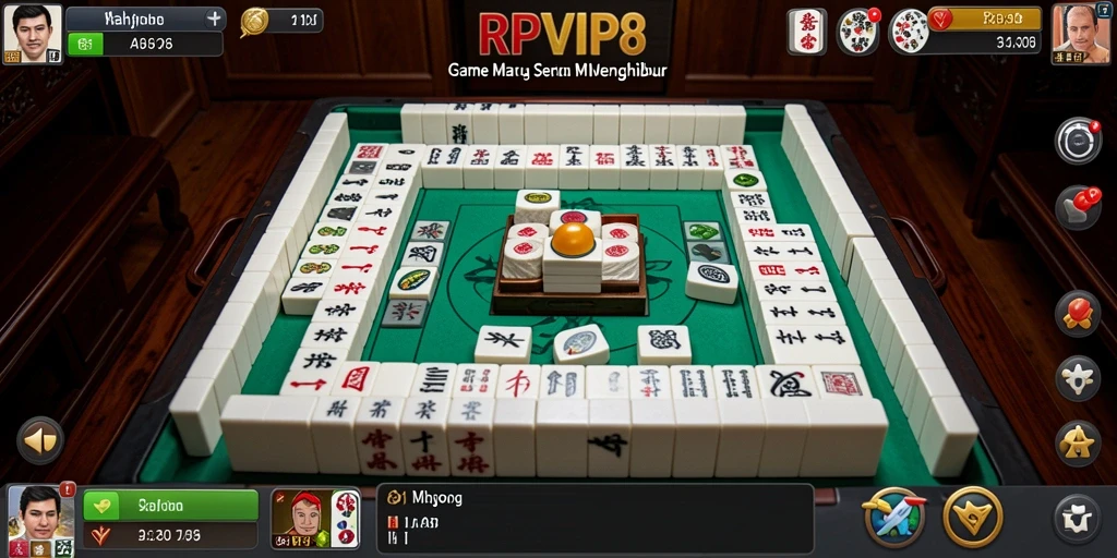 Tangkapan layar RPVIP8 menunjukkan gameplay Mahjong yang menarik dan menantang.