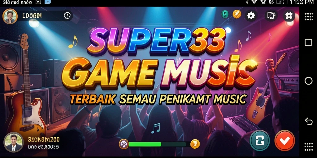 Gameplay SUPER33 yang menyenangkan dan interaktif dengan lagu-lagu favorit.
