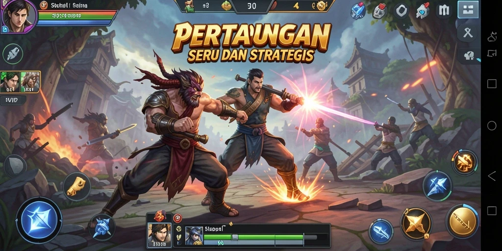 Tampilan gameplay SVIP2 yang menegangkan saat bertarung.