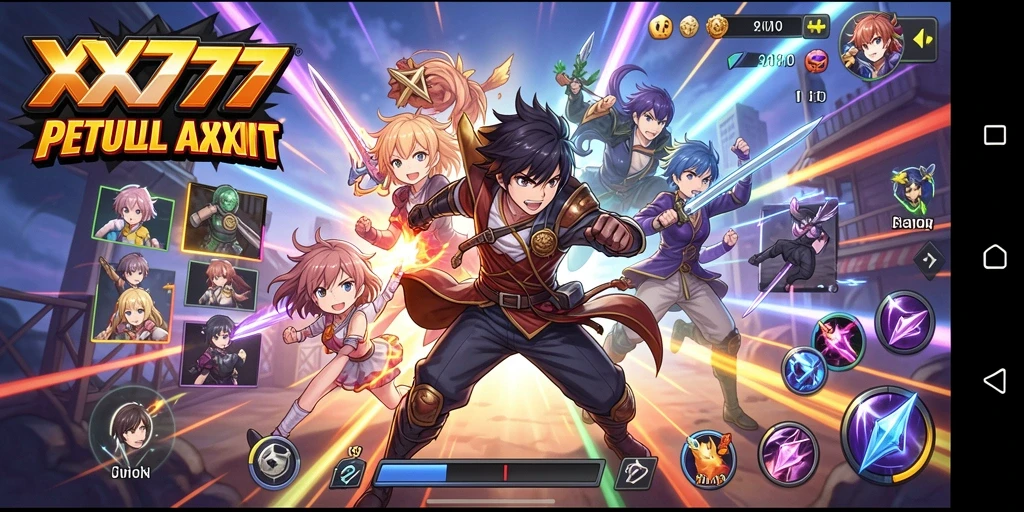 Tampilan gameplay menarik dari XXX777 yang penuh aksi.